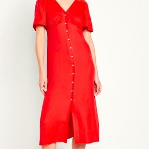 Old Navy red midi dress!